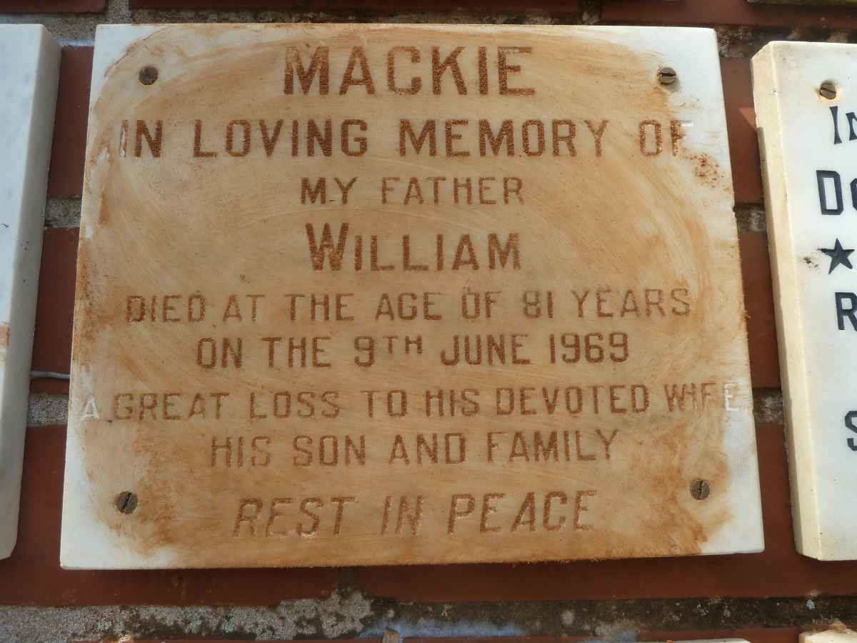 MACKIE William -1969