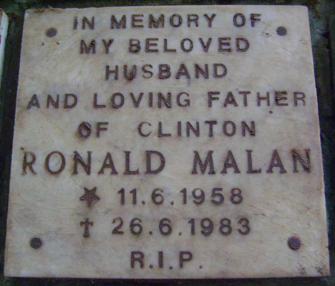 MALAN Ronald 1958-1983