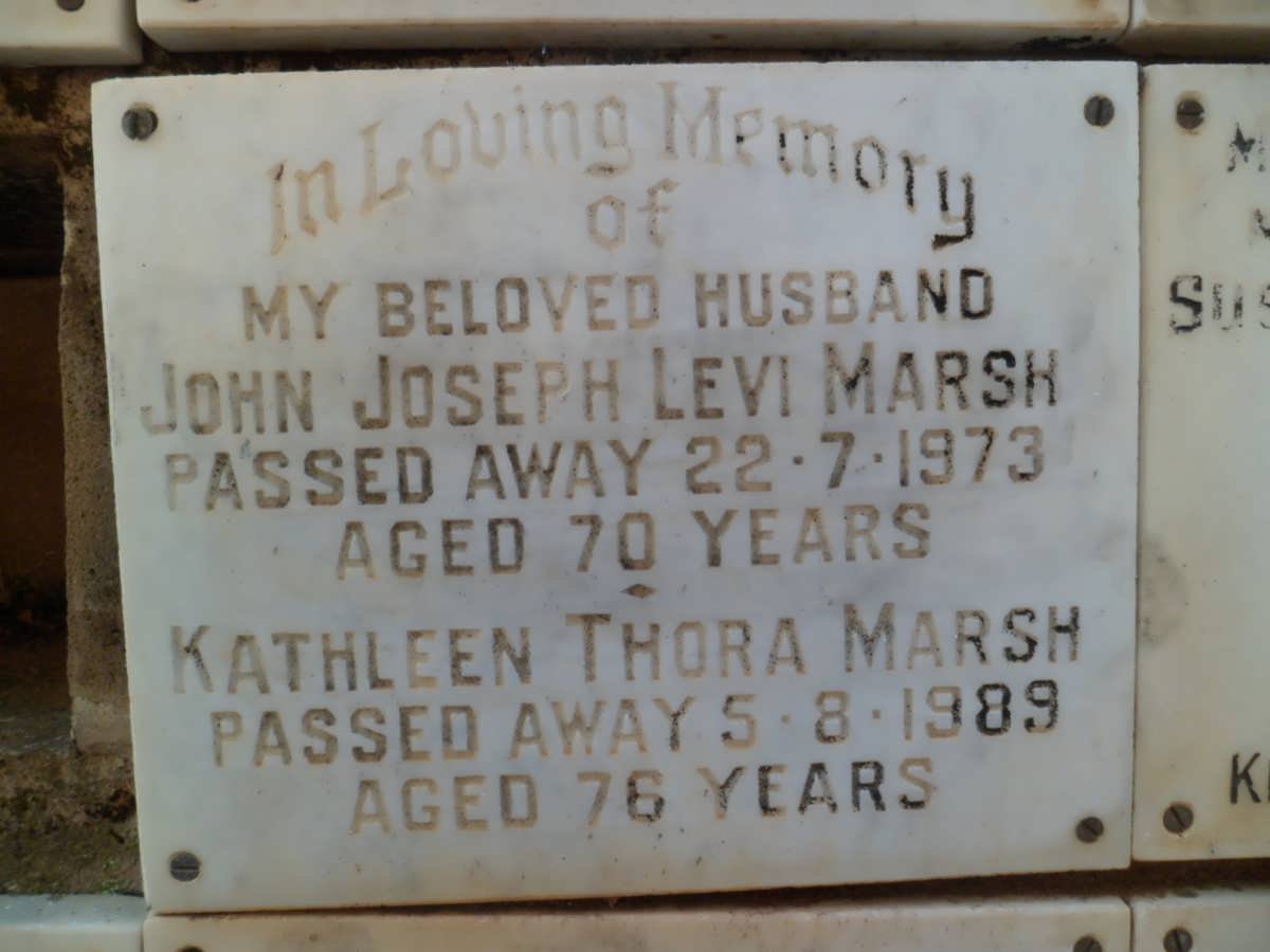 MARSH John Joseph Levi -1973 &amp; Kathleen Thora -1989