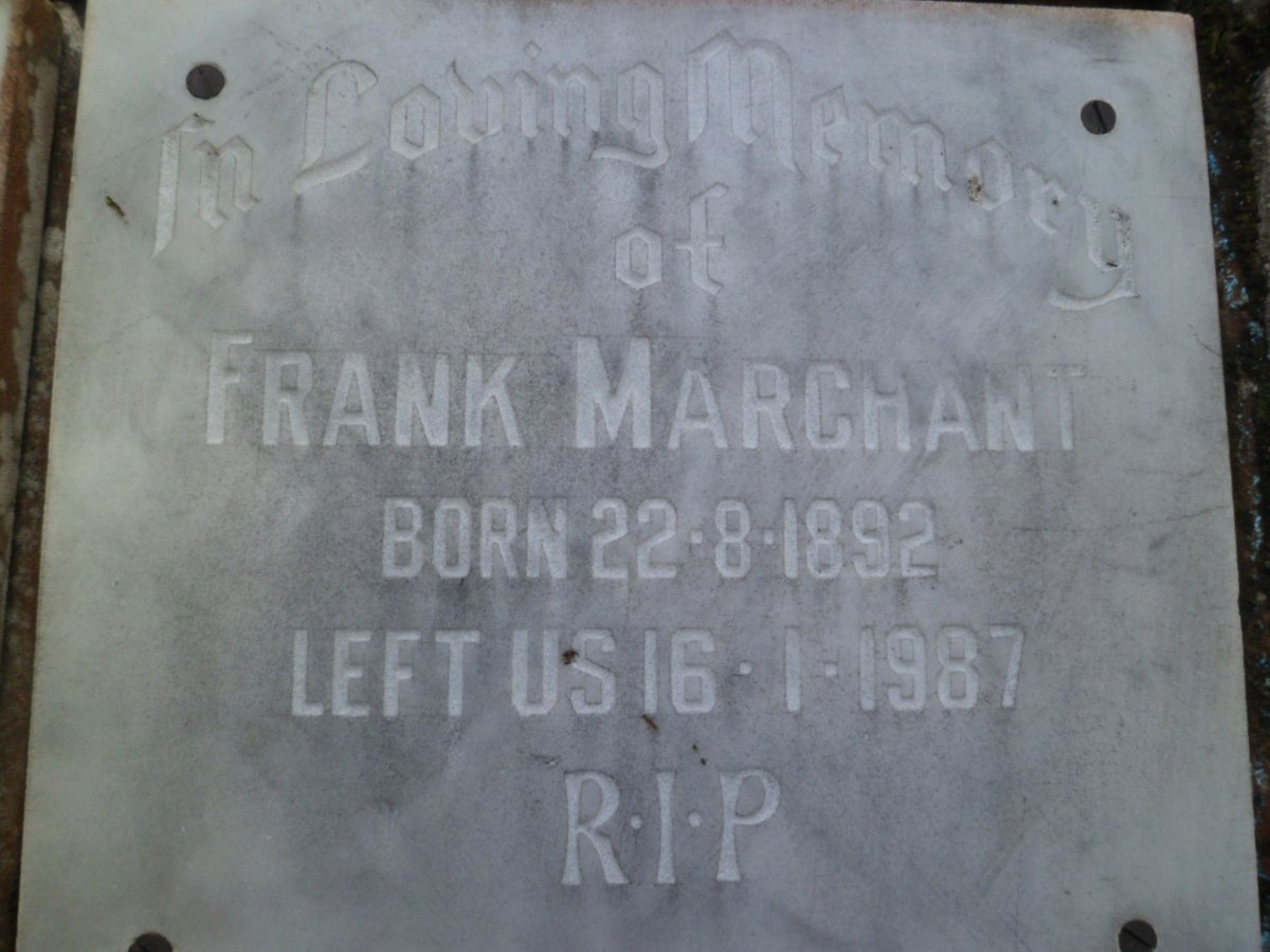 MARCHANT Frank 1892-1987