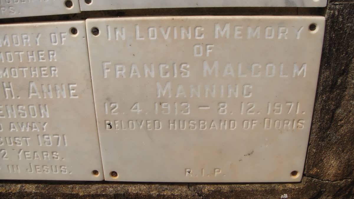MANNING Francis Malcolm 1913-1971