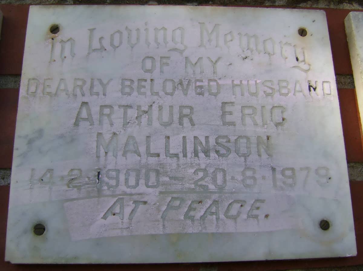 MALLINSON Arthur Eric 1900-1979
