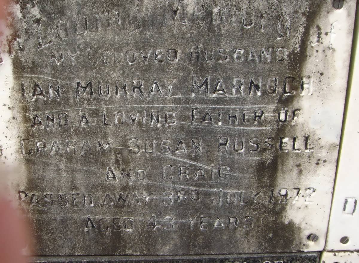 MARNOCH Ian Murray -1972