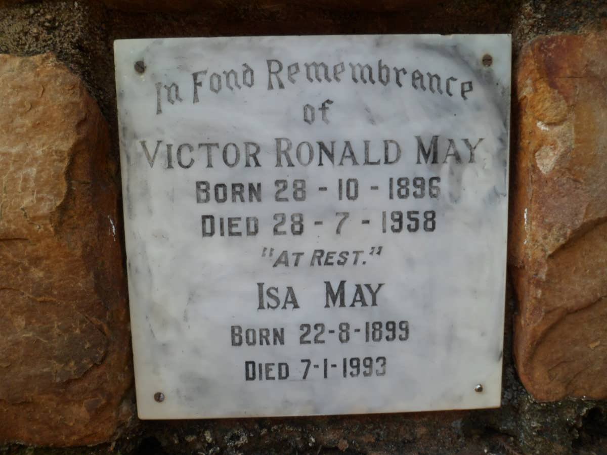 MAY Victor Ronald 1896-1958 &amp; Isa 1899-1993