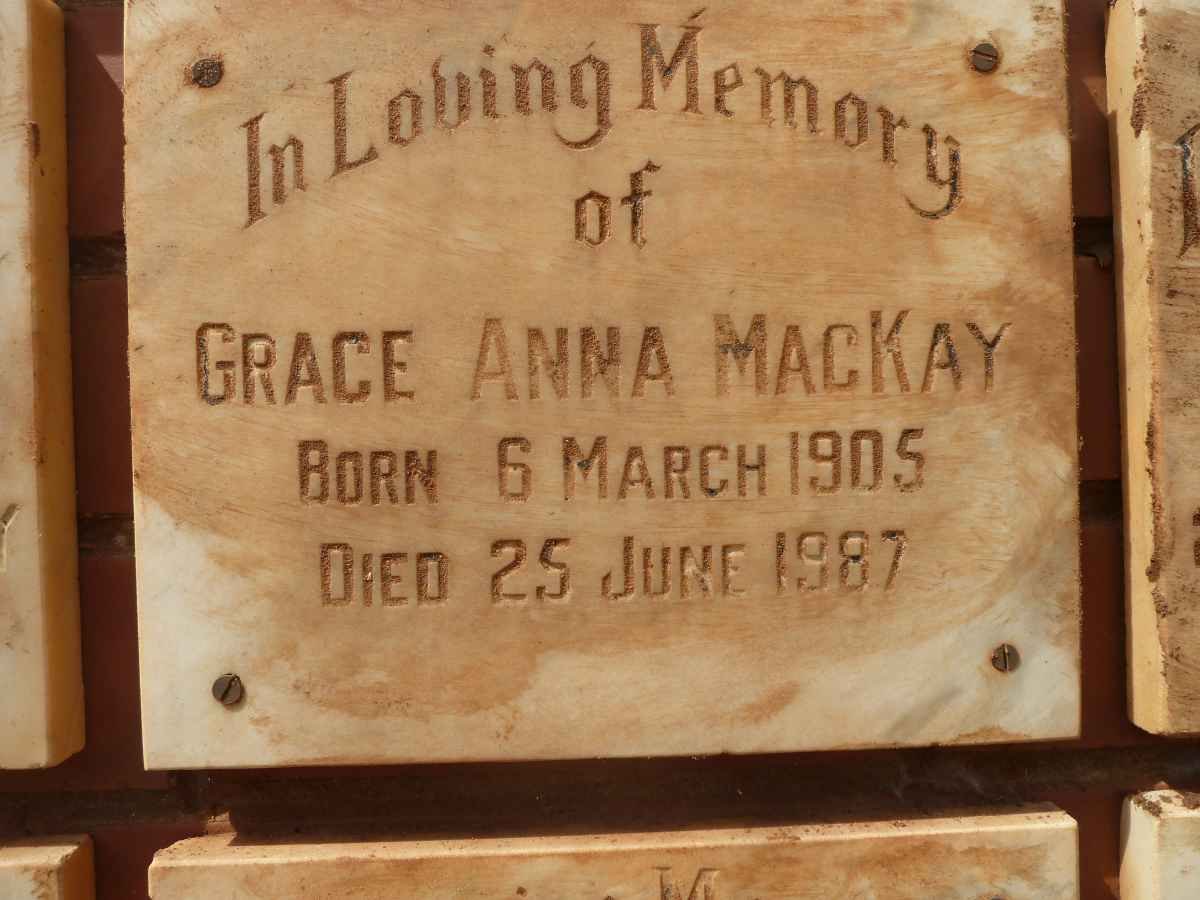 MACKAY Grace Anna 1905-1987