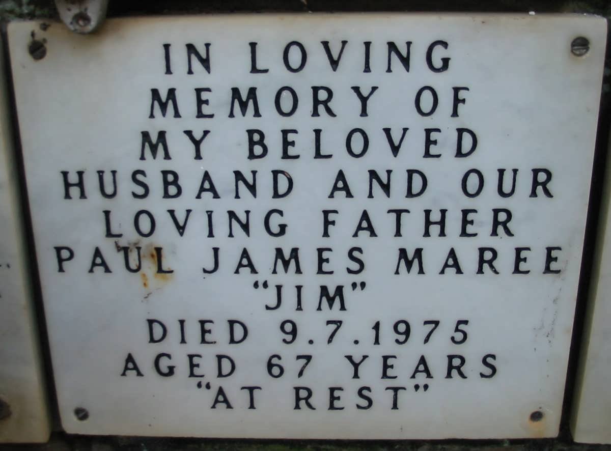 MAREE Paul James -1975