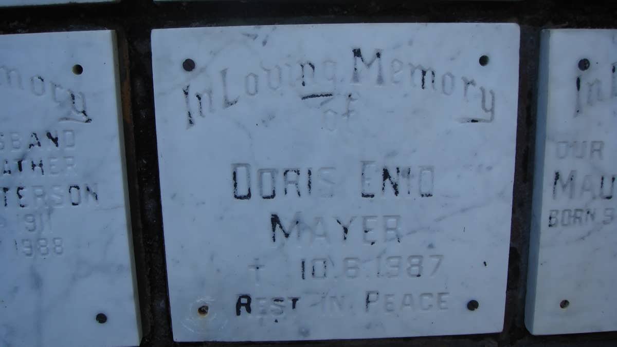 MAYER Doris Enid -1987