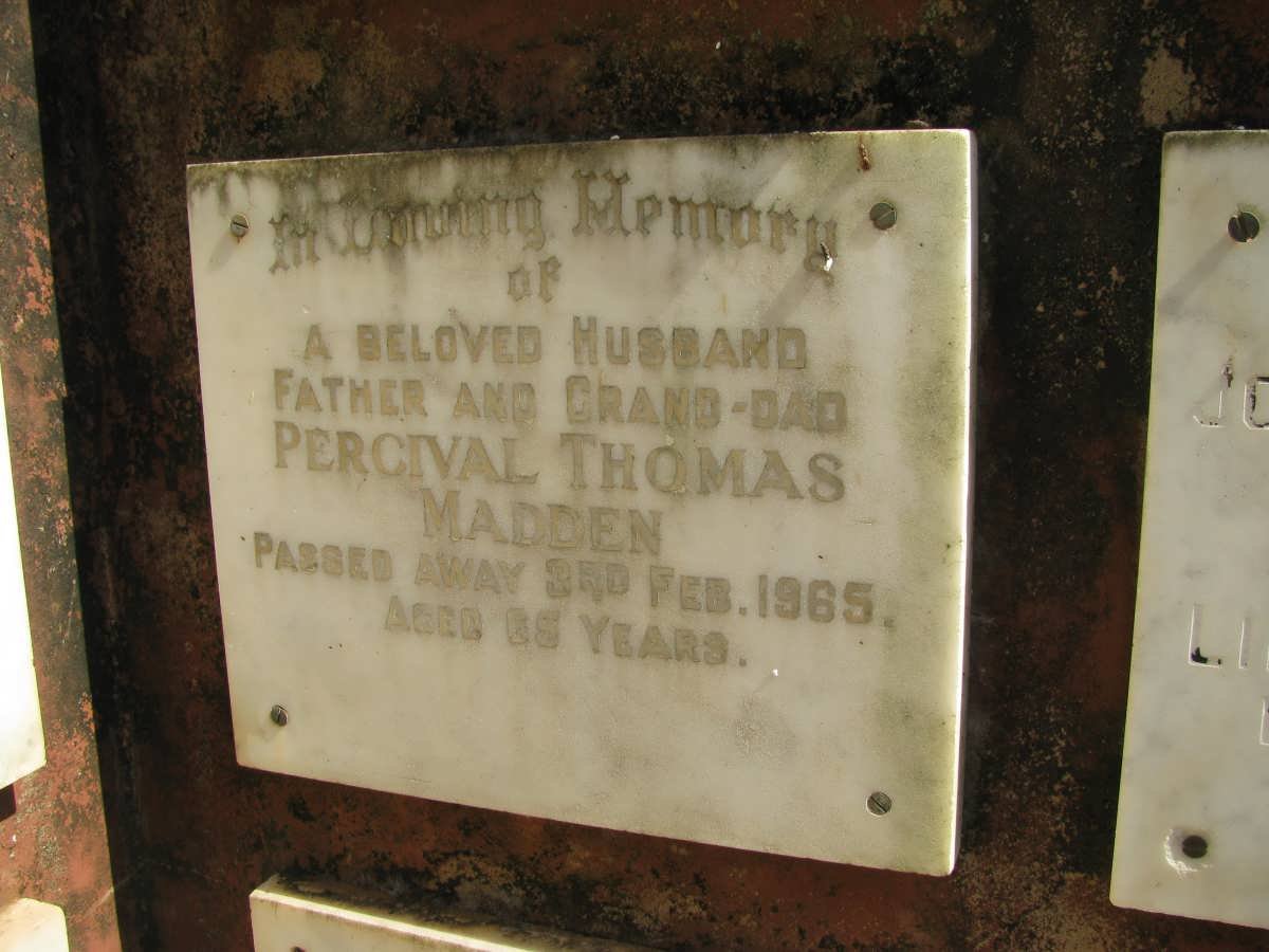 MADDEN Percival Thomas -1965