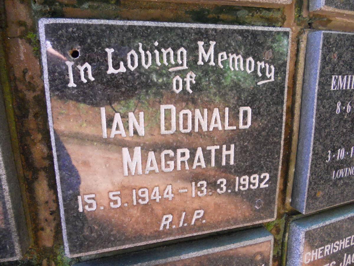 MAGRATH Ian Donald 1944-1992