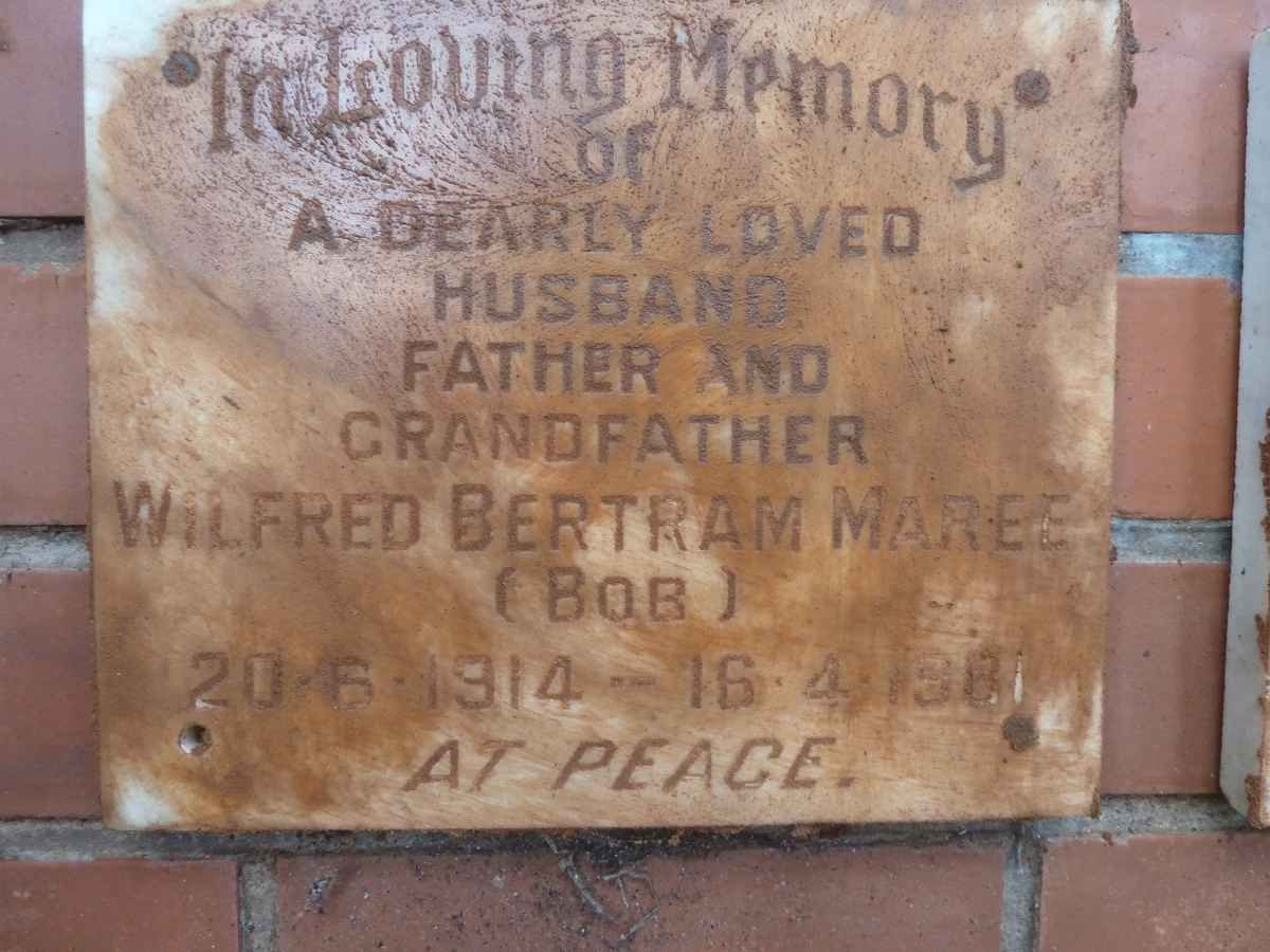 MAREE Wilfred Bertram 1914-1981