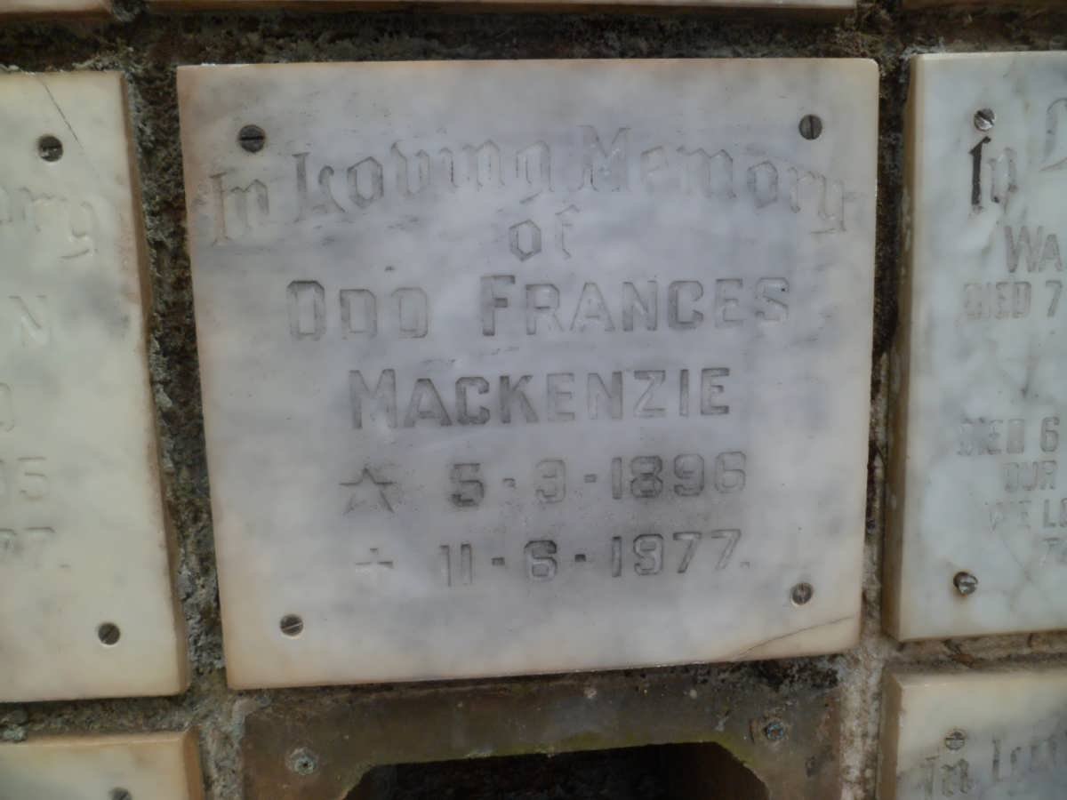 MacKENZIE Odo Frances 1896-1977