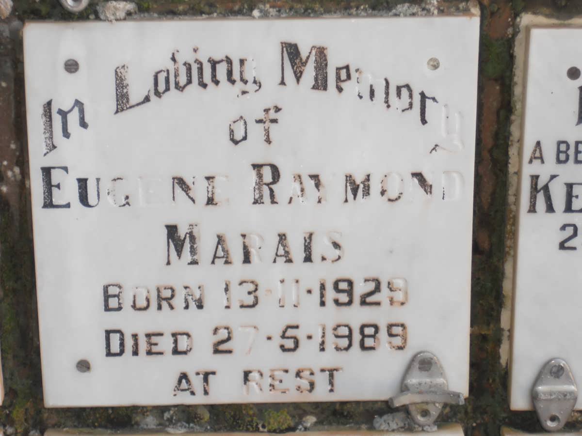 MARAIS Eugene Raymond 1929-1989