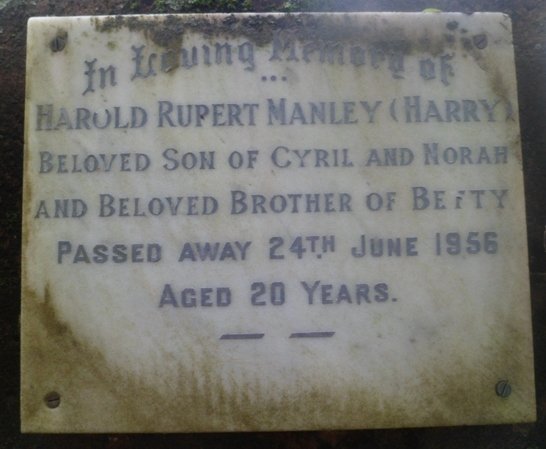 MANLEY Harold Rupert -1956