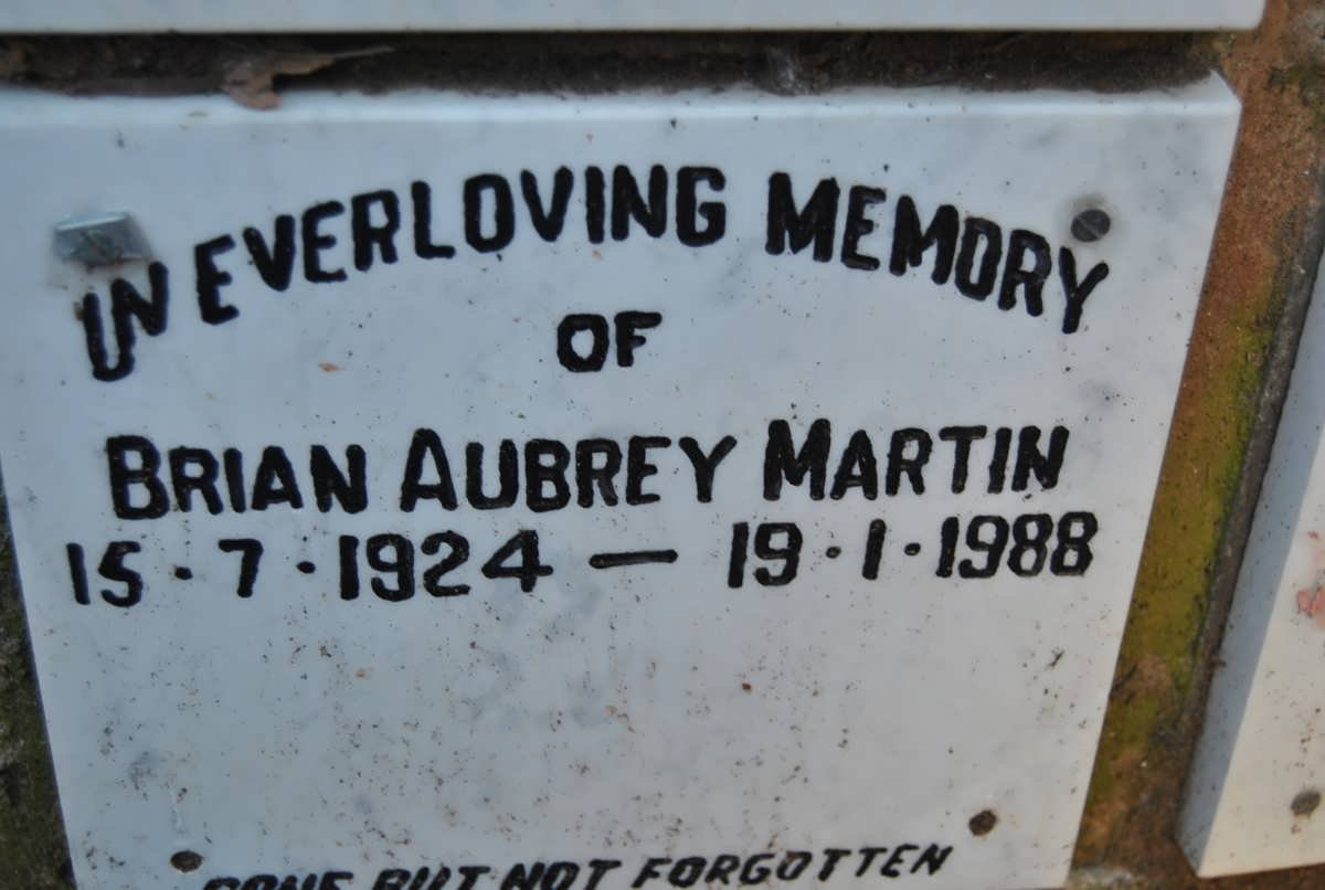 MARTIN Brian Aubrey 1924-1988