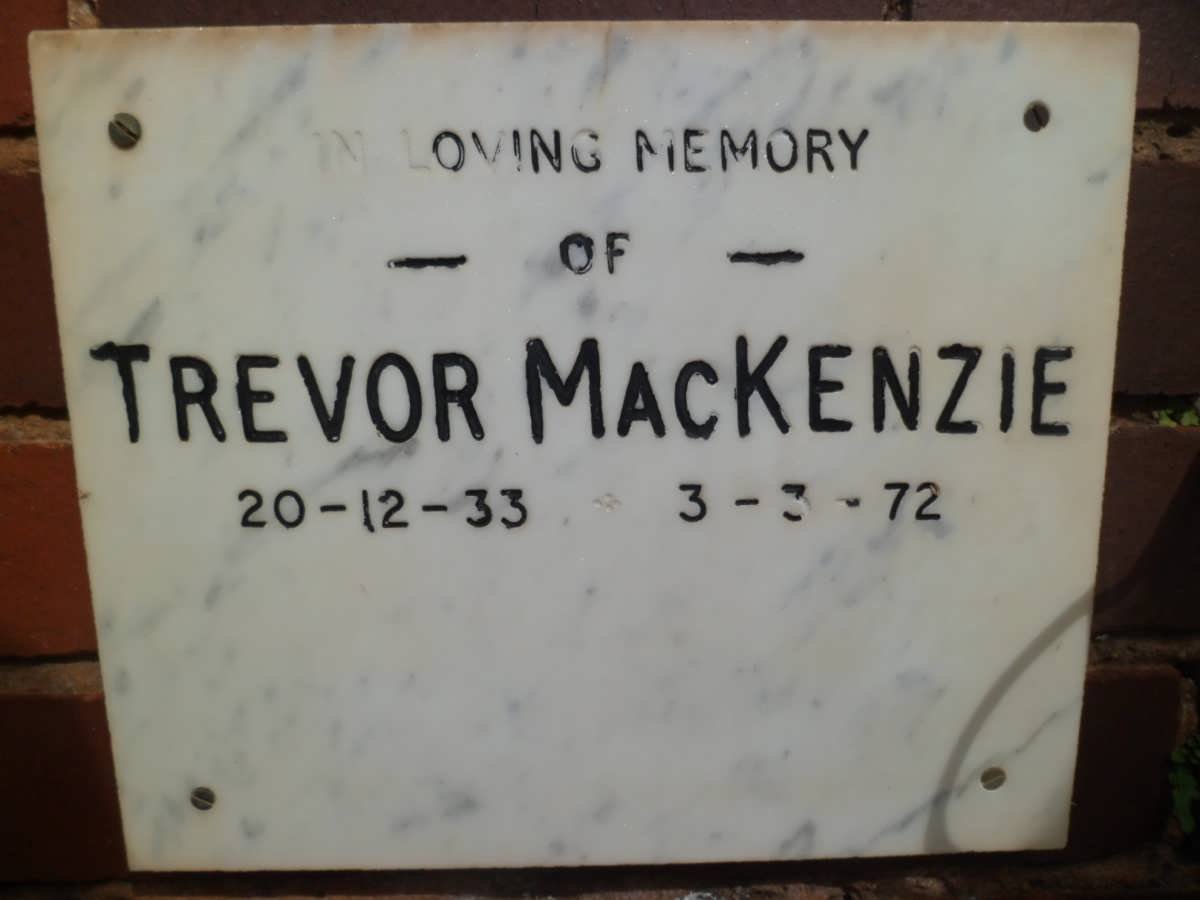 MacKENZIE Trevor 1933-1972