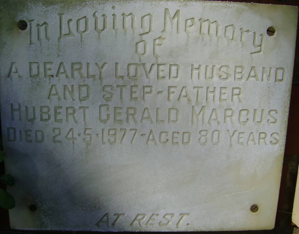 MARCUS Hubert Gerald -1977