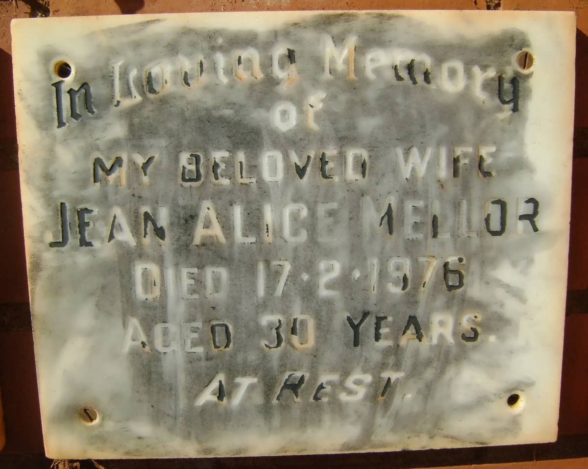 MELLOR Jean Alice -1976