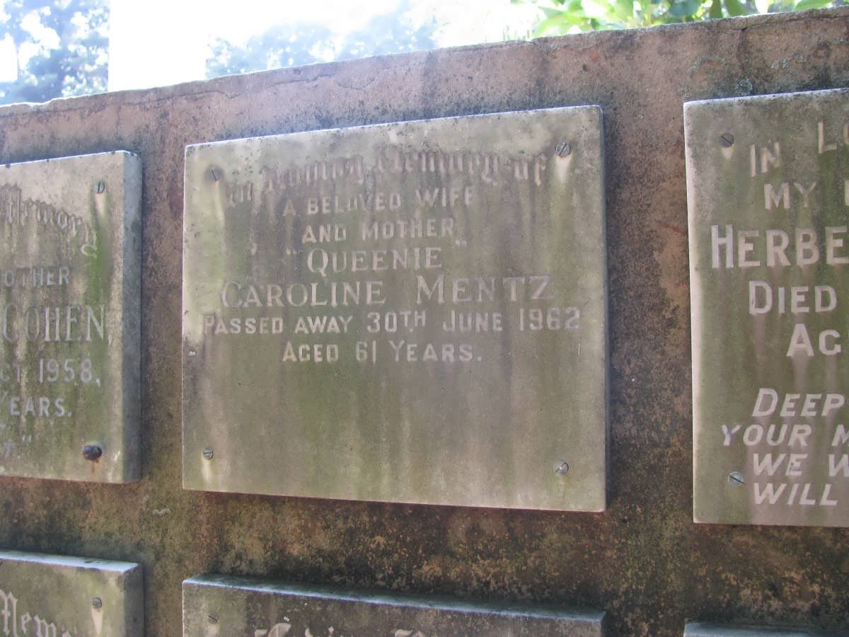MENTZ Caroline -1962 