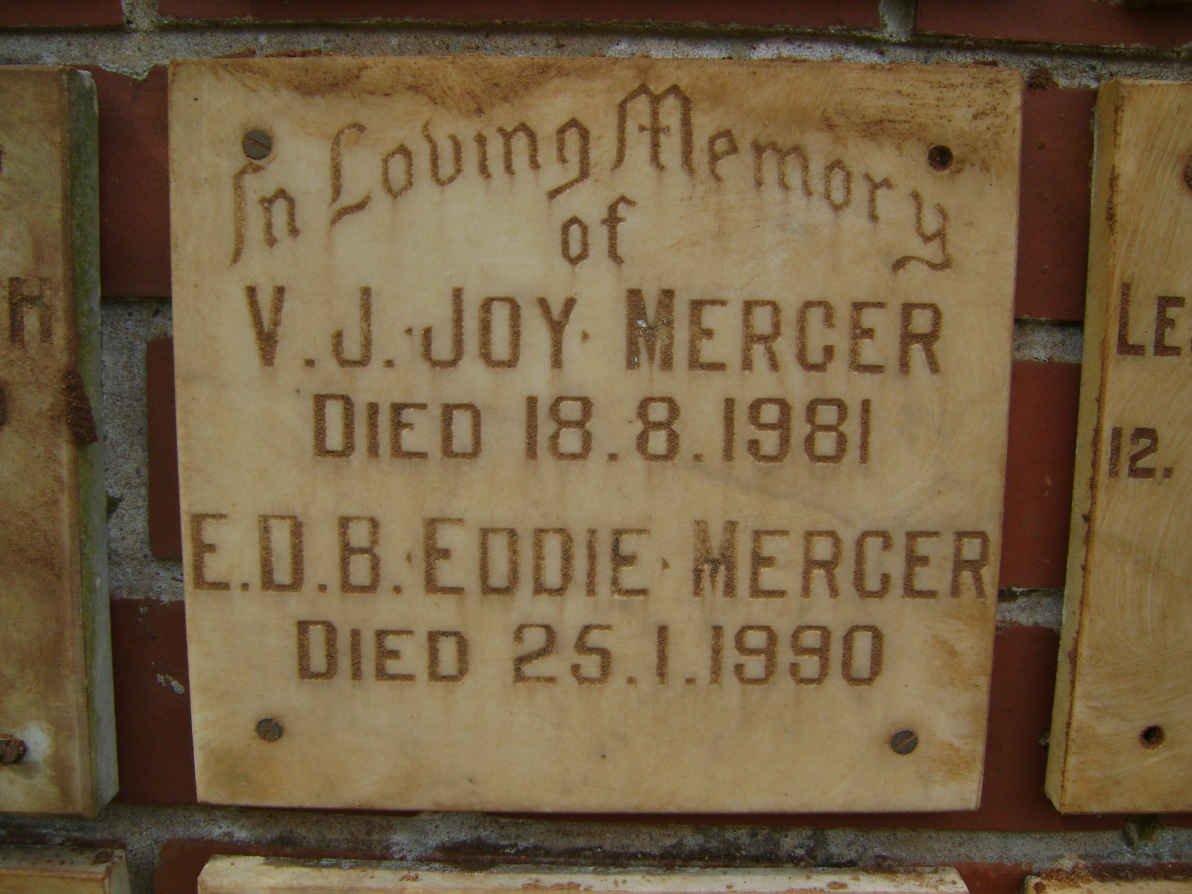 MERCER E.D.B. -1990 V.J.  -1981