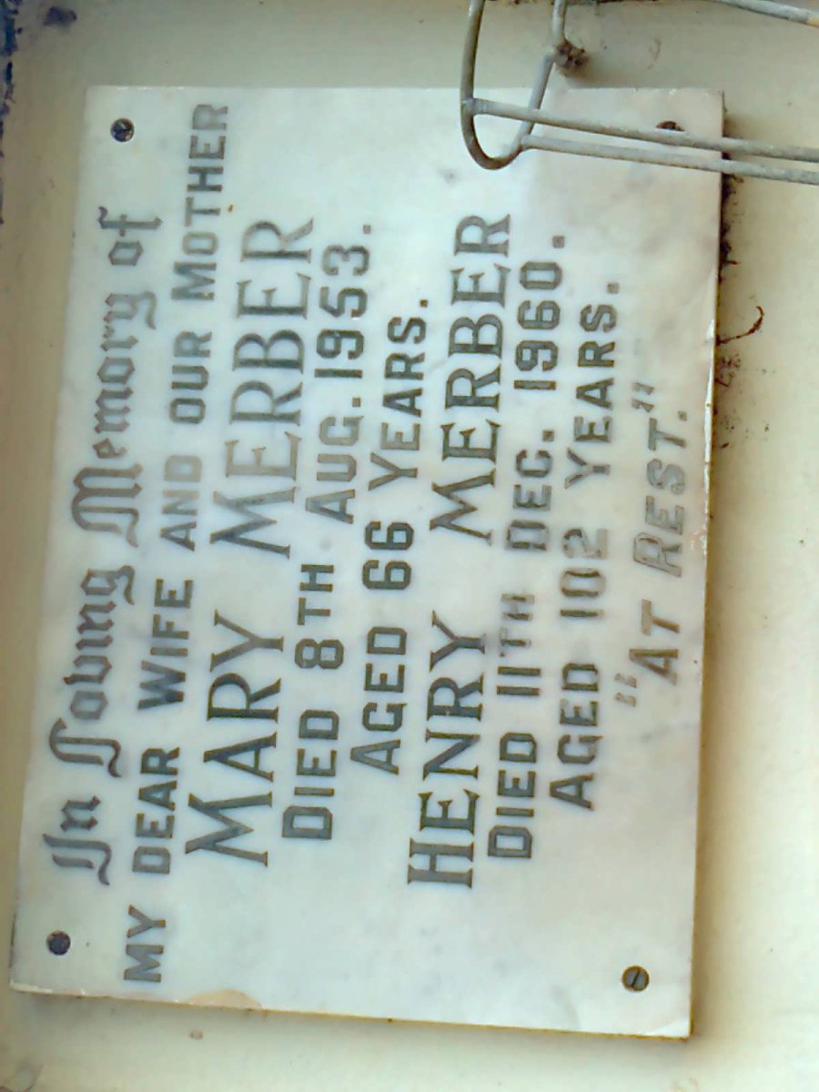 MERBER Henry -1960 :: MERBER Mary -1953