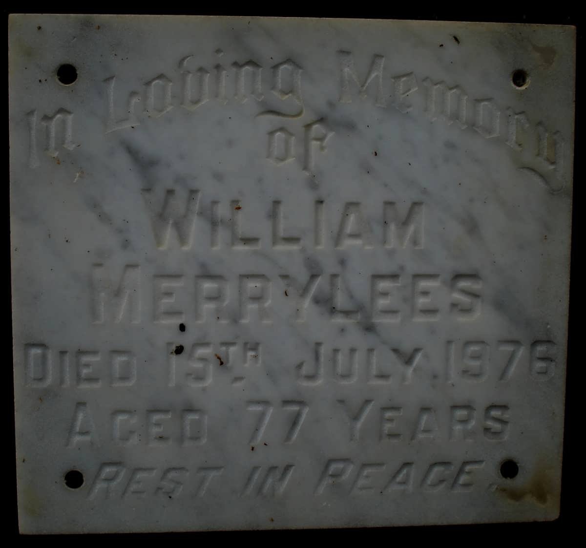 MERRYLEES William -1976