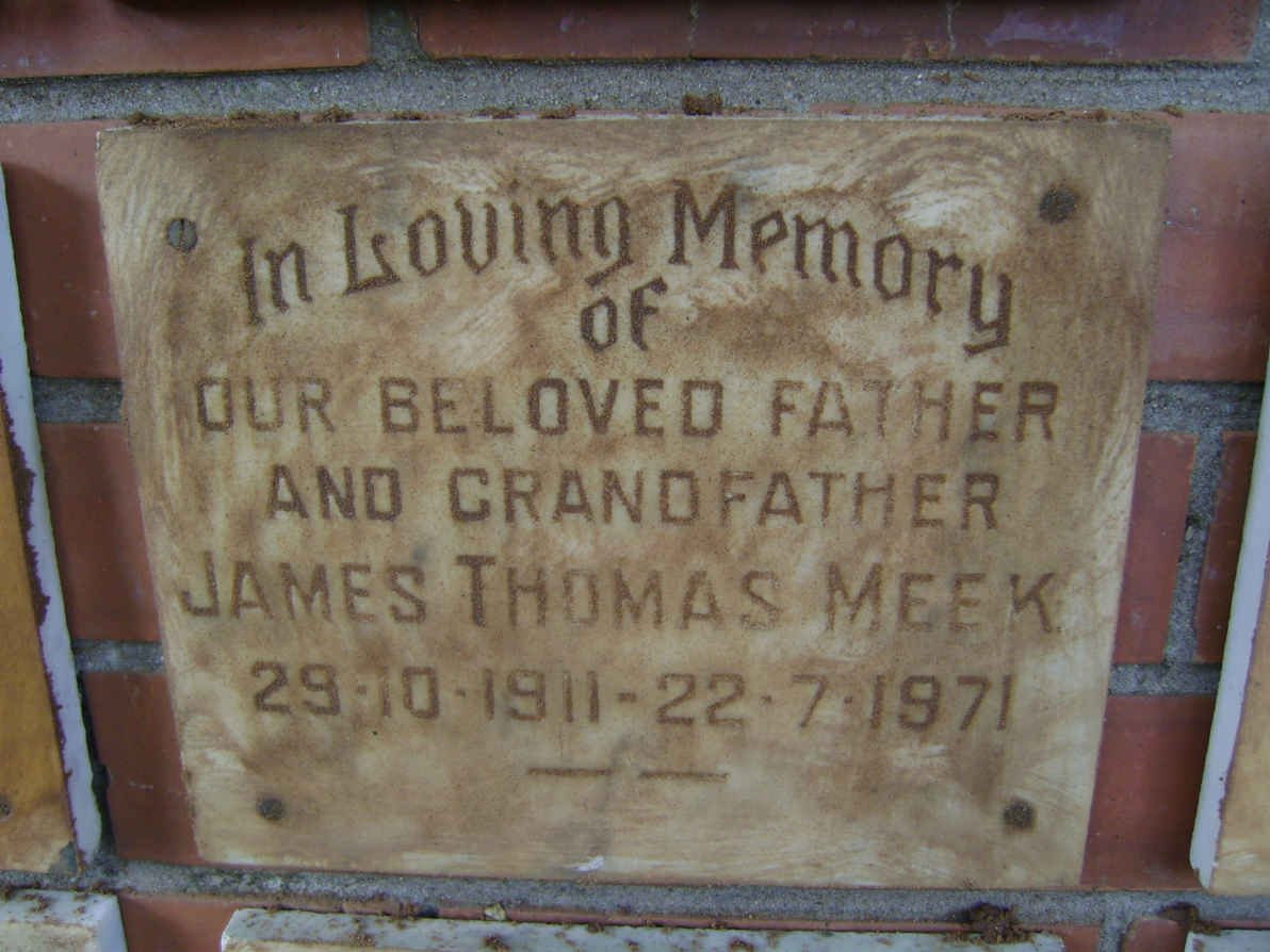 MEEK James Thomas 1911-1971