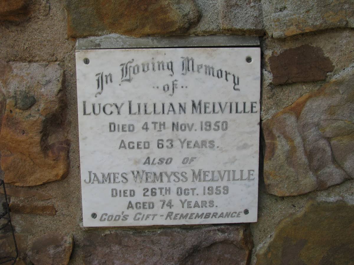 MELVILLE James Wemyss -1959 &amp; Lucy Lillian -1950