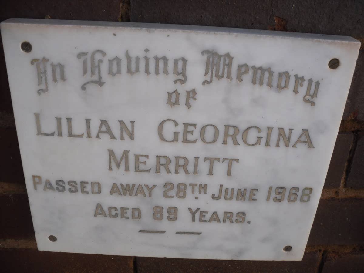 MERRITT Lilian Georgina -1968