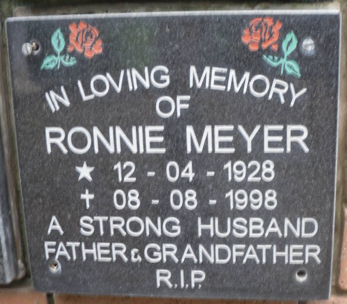 MEYER Ronnie 1928-1998