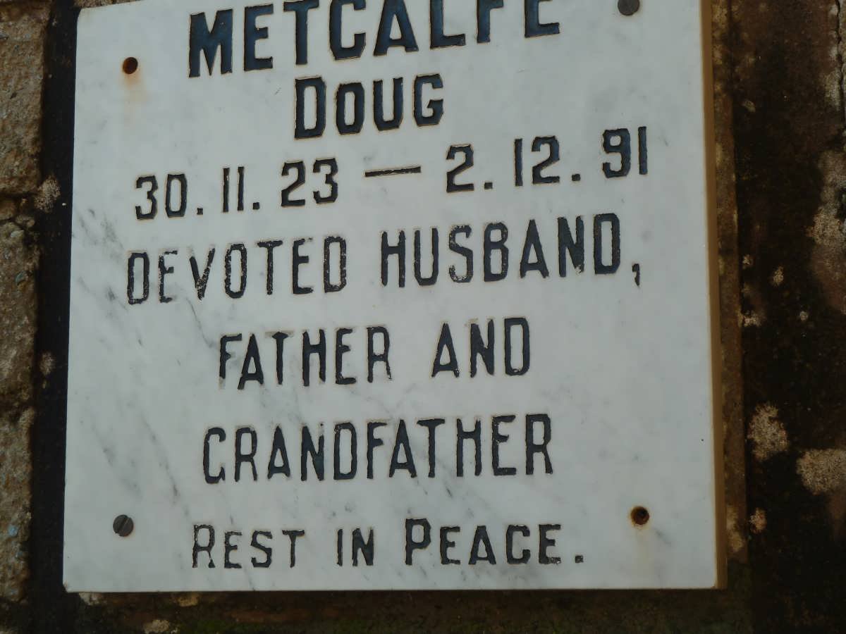 METCALFE Doug 1923-1991