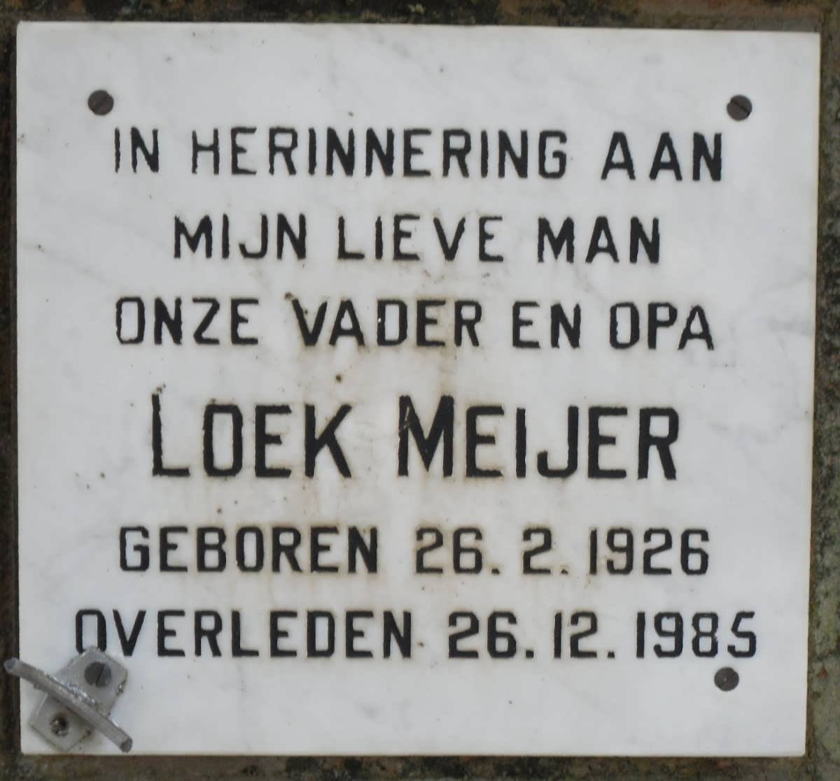 MEIJER Loek 1926-1985