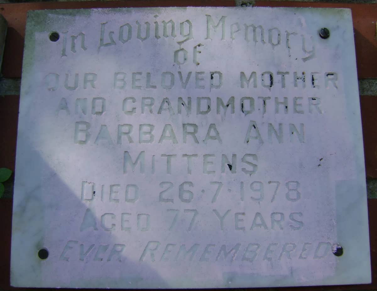 MITTENS Barbara Ann -1978