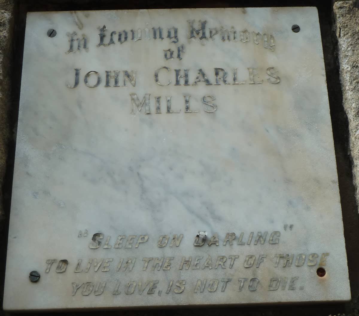 MILLS John Charles