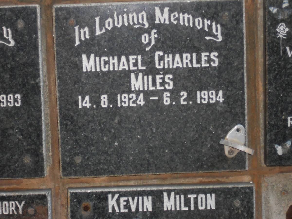 MILES Michael Charles 1924-1994