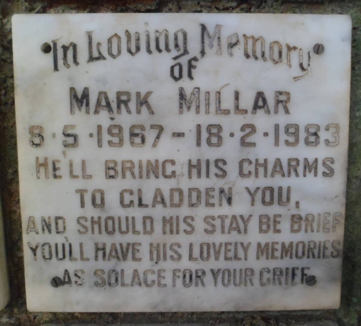 MILLAR Mark 1967-1983