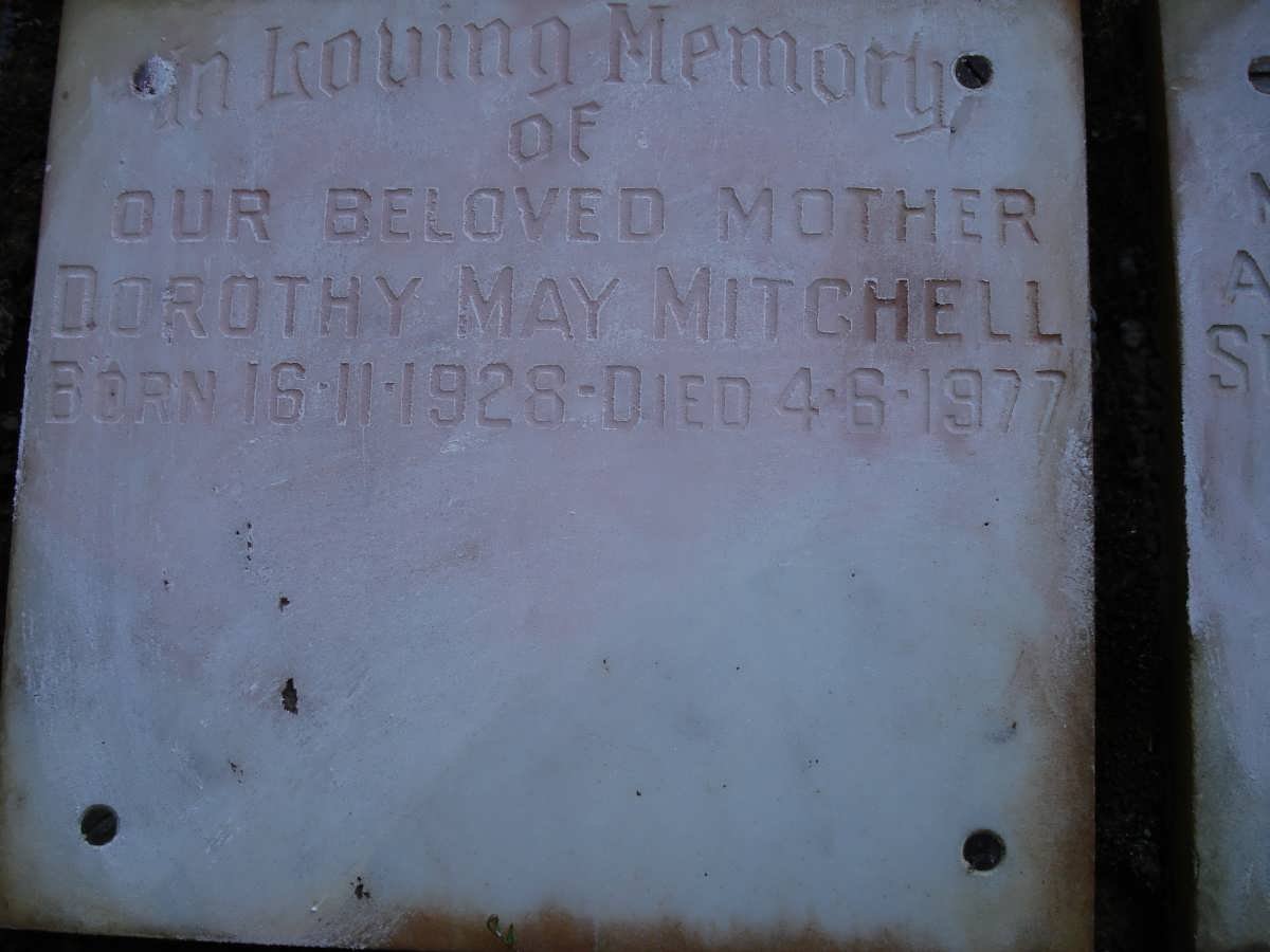 MITCHELL Dorothy May 1928-1977