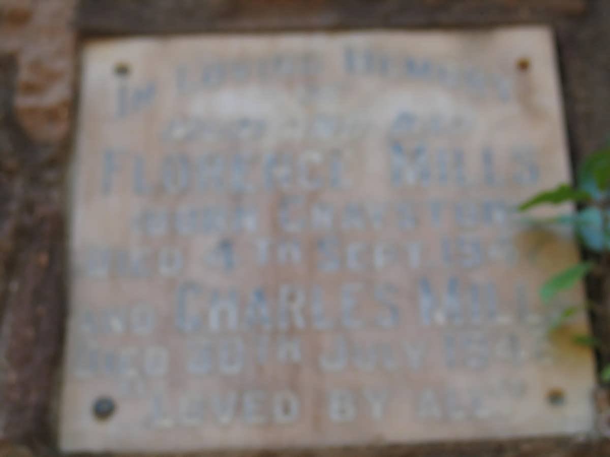 MILLS Charles -1948 &amp; Florence GRAYSTON -1942