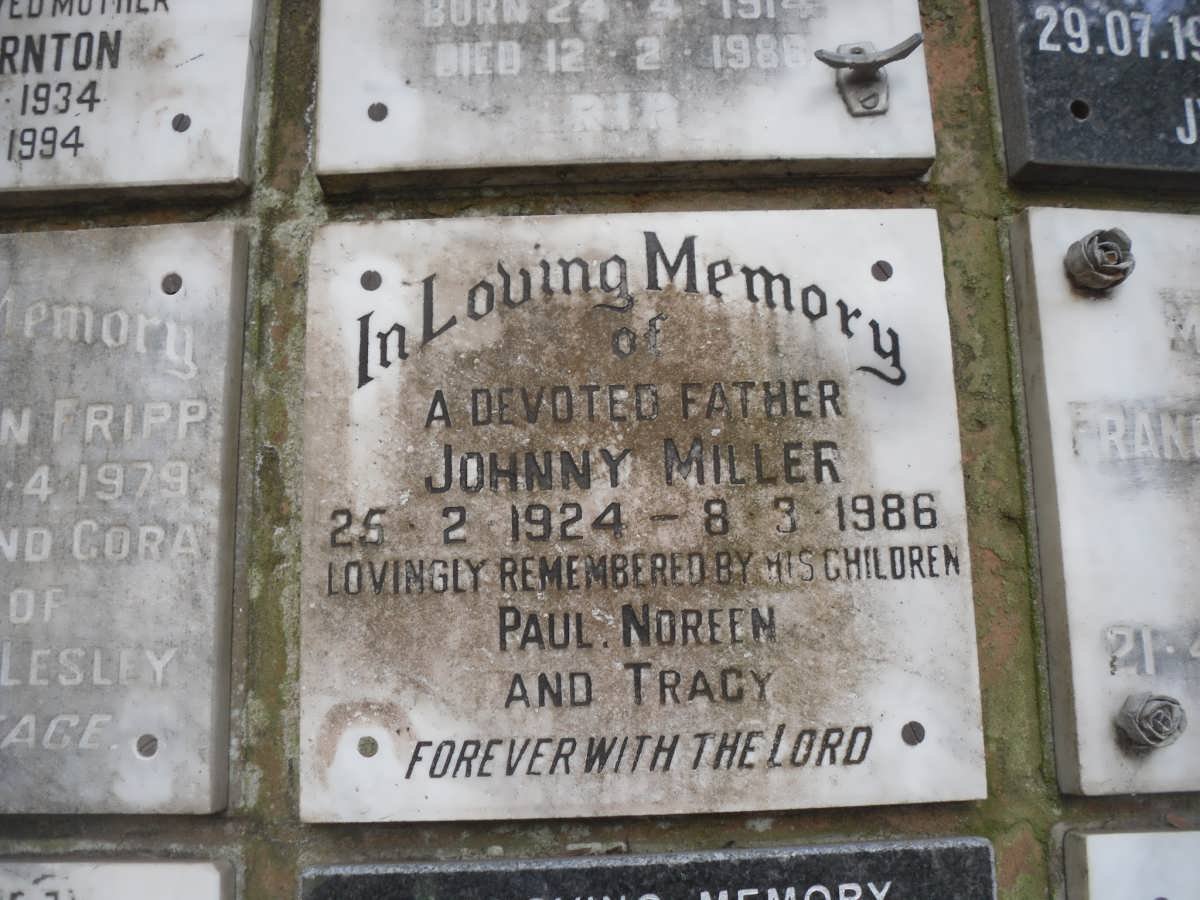 MILLER Johnny 1924-1986