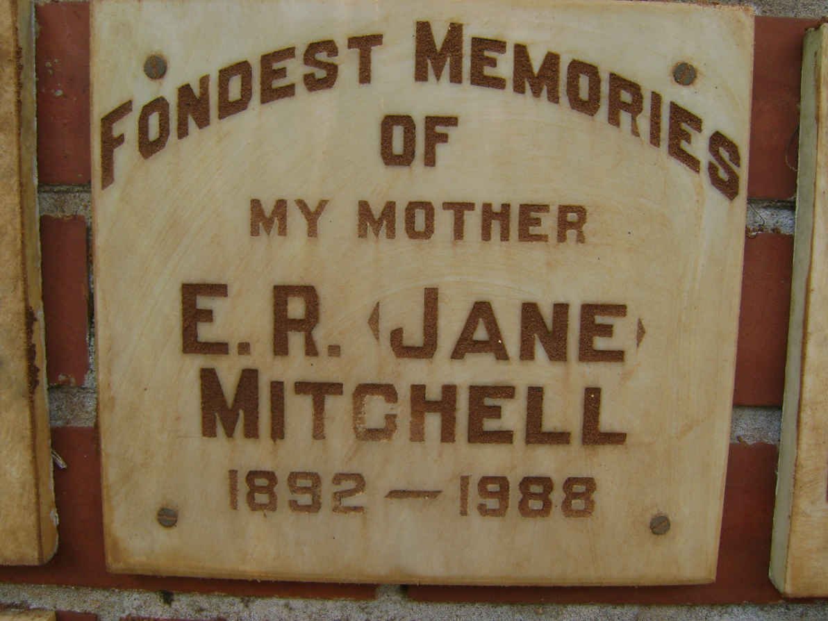 MITCHELL E.R. 1892-1988