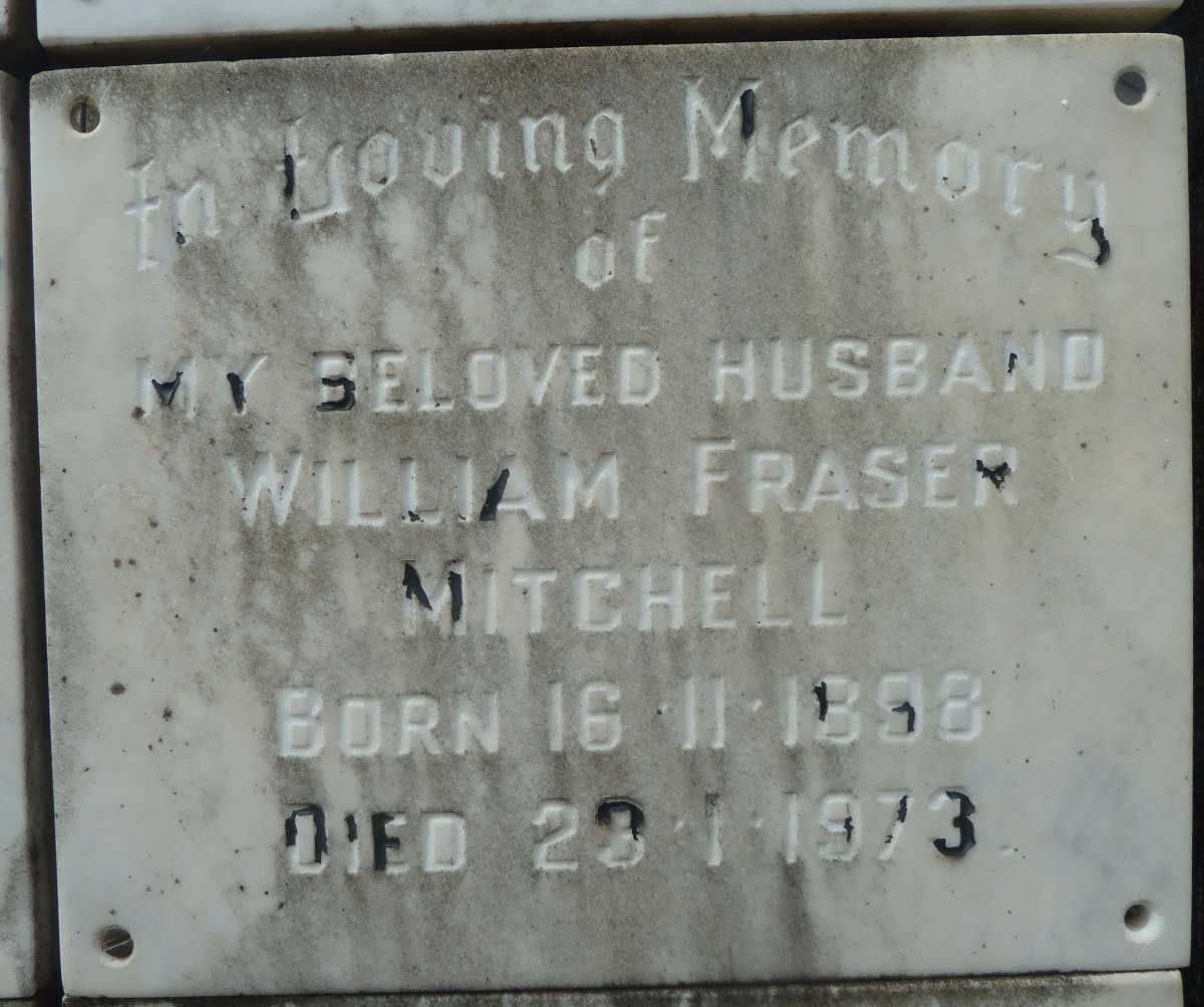 MITCHELL William Fraser 1898-1973