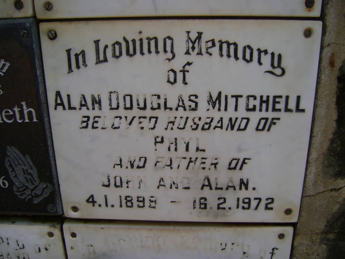 MITCHELL Alan Douglas 1898-1972