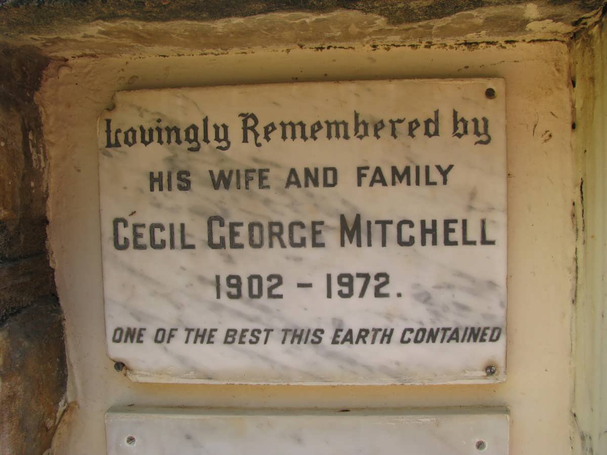 MITCHELL Cecil George 1902-1972