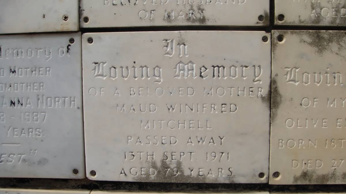 MITCHELL Maud Winifred -1971