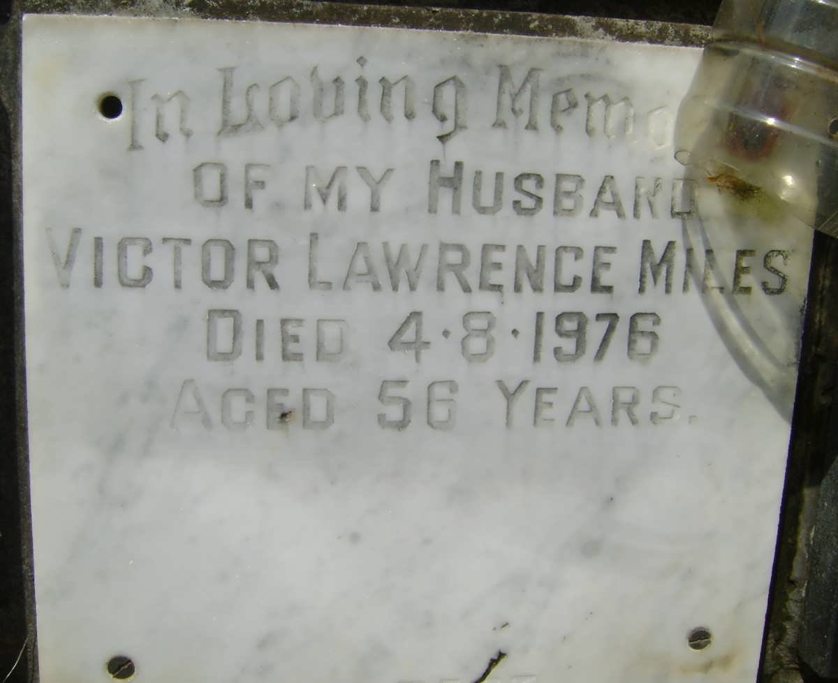 MILES Victor Lawrence -1976