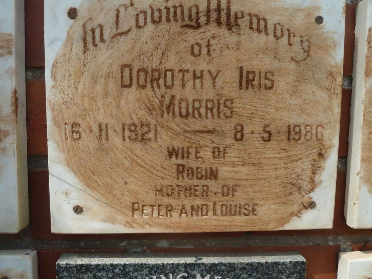 MORRIS Dorothy Iris 1921-1986