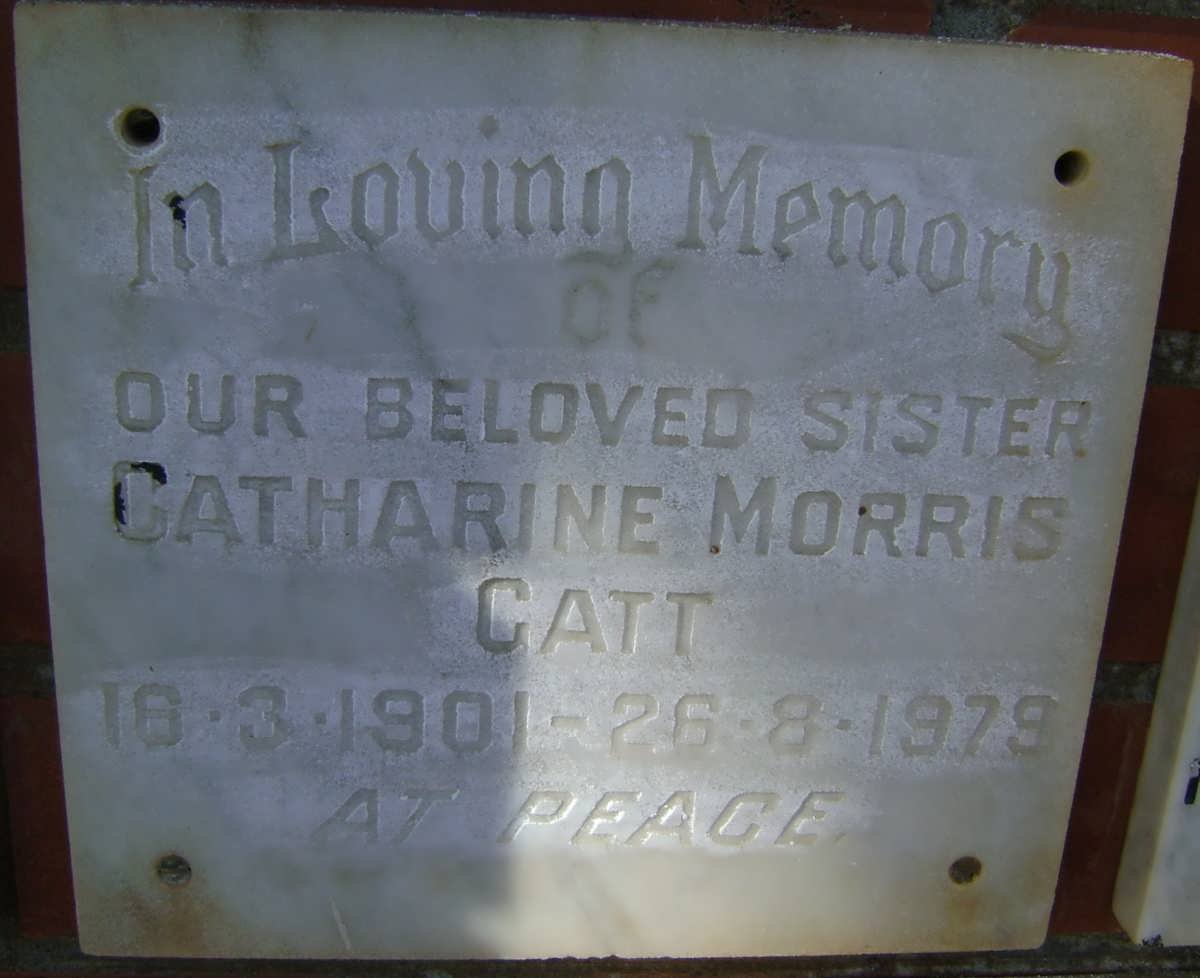 MORRIS Catharine 1901-1979