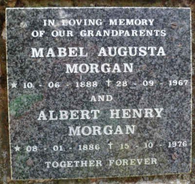 MORGAN Albert Henry 1886-1976 &amp; Mabel Augusta 1888-1967