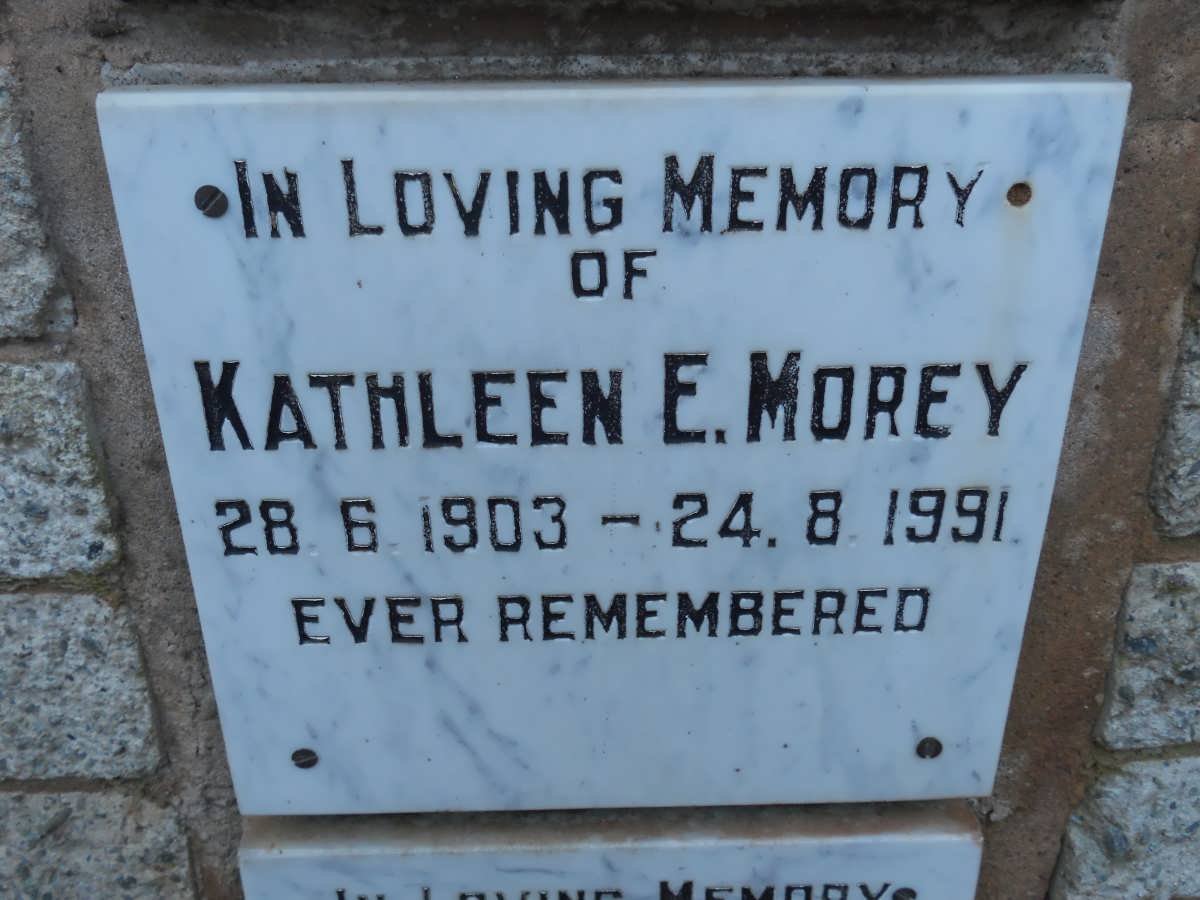 MOREY Kathleen E. 1903-1991