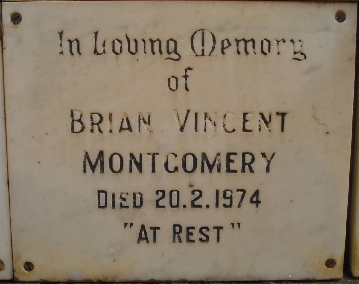 MONTGOMERY Brian Vincent -1974