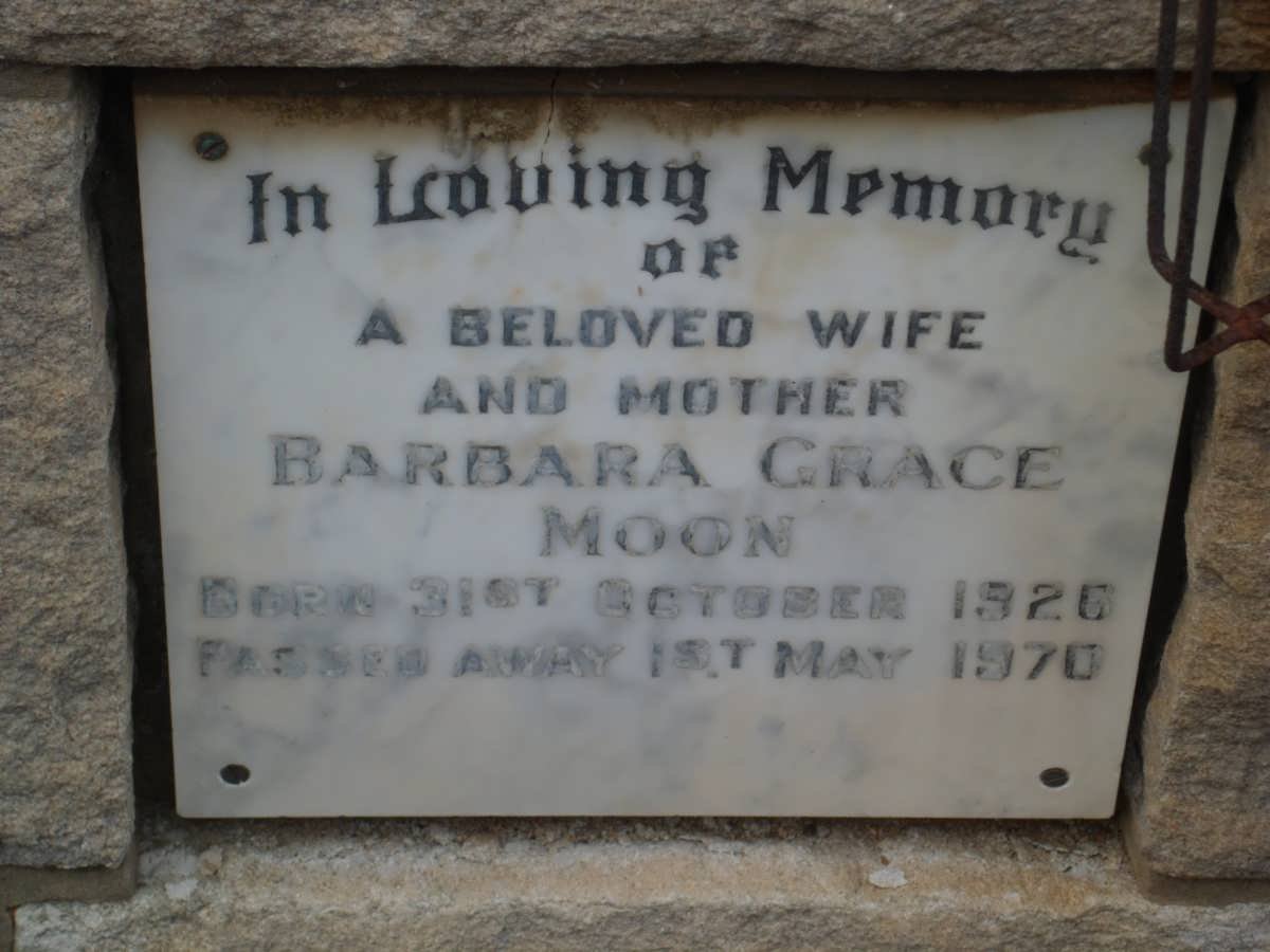 MOON Barbara Grace 1926-1970
